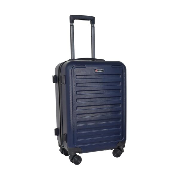 Swiss Military 20 Inch Luggage, Unbreakable Polycarbonate Cabin Size Luggage Blue Color, Textured Hard-Sided Trolley Luggage/Suitcases, HTL99, Blue - Image 2