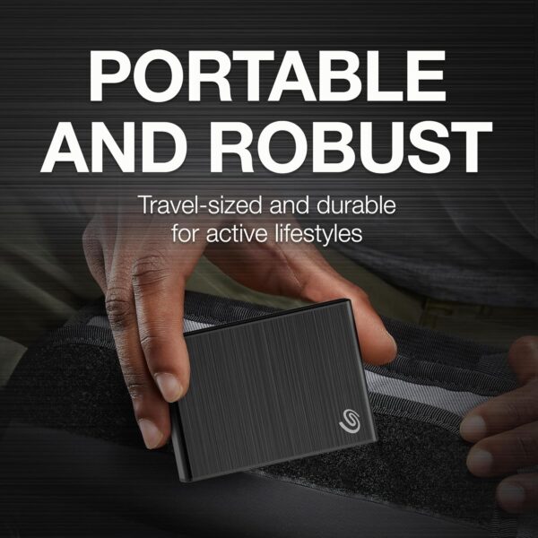 Seagate One Touch 1TB External SSD up to 1030 Mb/s, for Windows, Mac, Android App, 3yr Data Recovery Services, Portable Solid State Drive Black, 6 Month Mylio Create and Dropbox Plan (STKG1000400) - Image 5