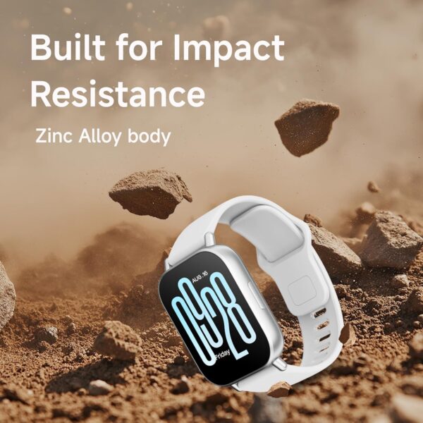 Redmi Watch 5 Active, 2" Display, Metal Body, 18 Day Battery, Bluetooth Calling, Advanced AI Noise Cancellation, Alexa, Silver - Image 7