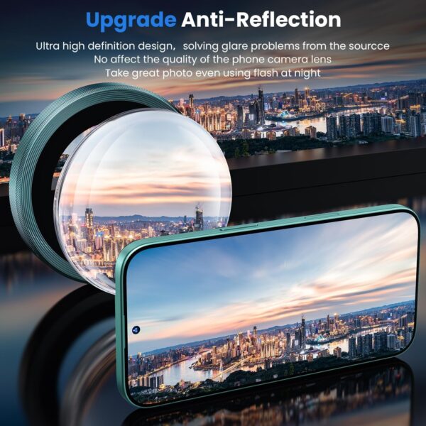 Amazon Brand - Solimo Tempered Glass Camera Lens Protector for iPhone 16 (Black) - Image 8