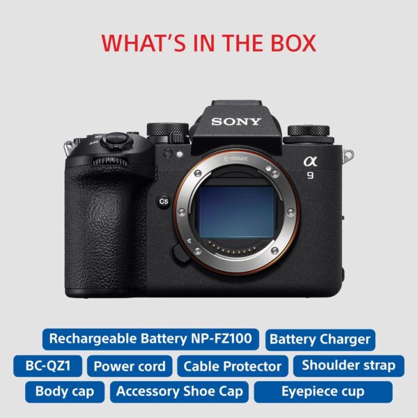 Sony Alpha ILCE-9M3 Full-Frame Interchangeable-Lens Mirrorless Camera (Body Only) | Global Shutter System | 24.6 MP | 120fps with AF/AE Tracking | 4K 120p Without cropping - Black - Image 11
