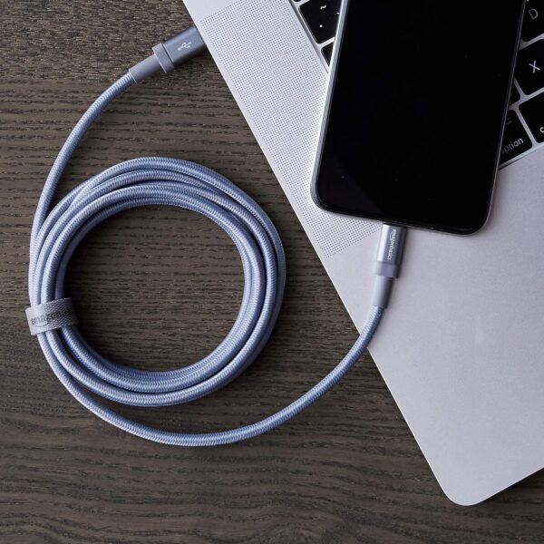 AmazonBasics MFI certified 1.8M USB C to lightning aluminum with nylon braided charging cable (Grey) - Image 7