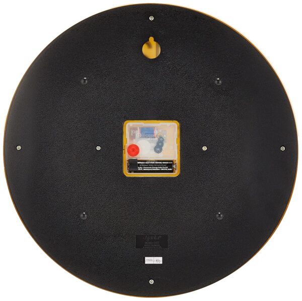 Ajanta Quartz Analog Wall Clock(32 Cm X 32 Cm X 3.5 Cm,Gold,Plastic) - Image 4