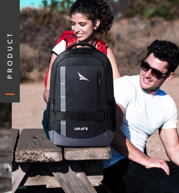 Lunar's Bingo - 48 L Laptop Bag | School bag for boys | Laptop bag 15.6 inch | Water Resistant Laptop Backpack | College bag | Office backpack for men | Travel backpack with 1 Year Warranty - Image 7