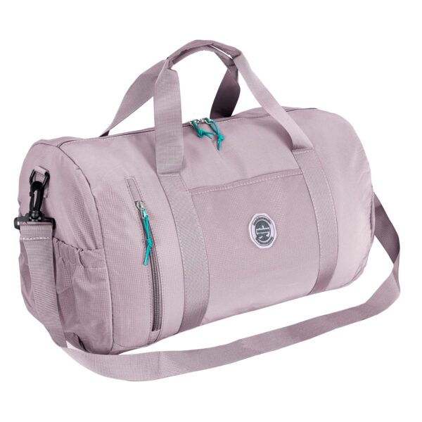 Storite Nylon 30cm Imported Luggage Travel Duffel Bag, Outdoor Weekend Duffel Bag, Trendy Duffle Bag for Women (Light Purple-47 x 25 x 30 Cm) - Image 2