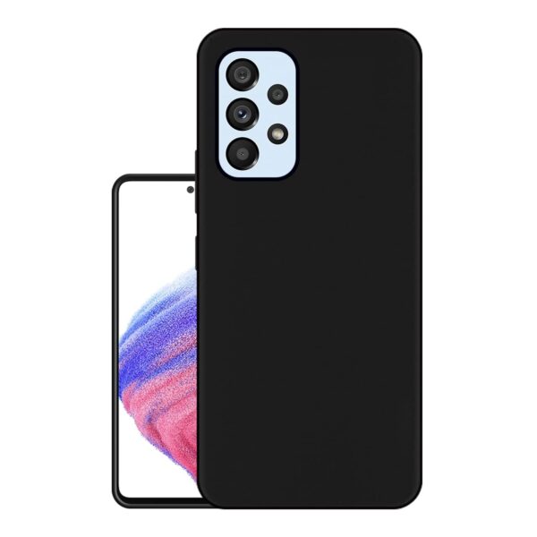 Amazon Brand - Solimo Exclusive Matte Finish Soft Back Case Cover for Samsung Galaxy A53 5G - Black - Image 2