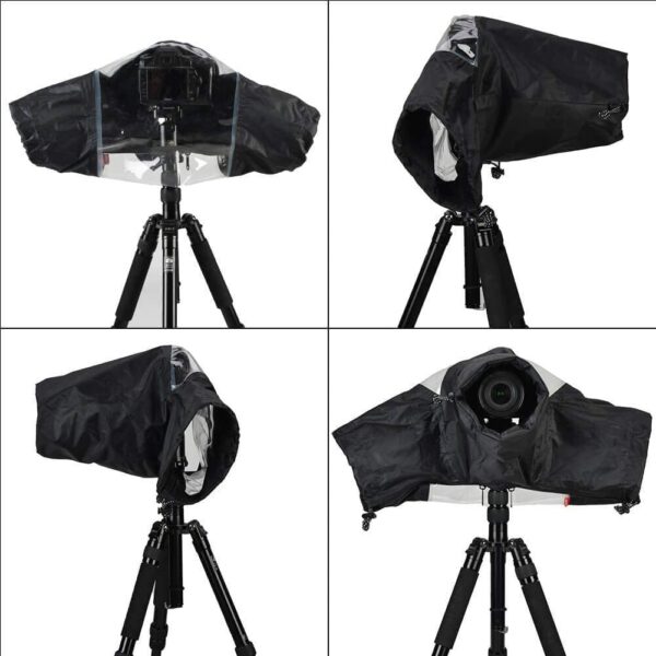 Hanumex® Professional Camera Rain Cover for Canon, Nikon, Sony DSLR & Mirrorless Cameras - Ultimate Photography Rain Gear: Protect Your Valuable Equipment, Water-Resistant Transparent Cover - Image 7