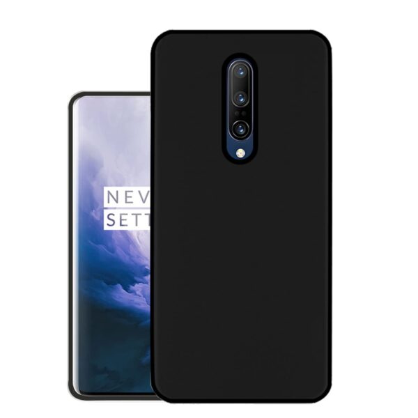 Amazon Brand - Solimo Cover for OnePlus 7 Pro (Rubber_Black) - Image 2