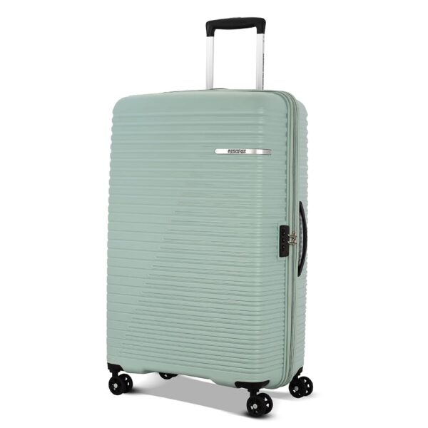American Tourister Liftoff 79 CM Large Check-in Polypropylene (PP) Hard 8 Wheels Spinner Luggage/Suitcase/Trolley Bag for Travel (Sea Blue) - Image 2