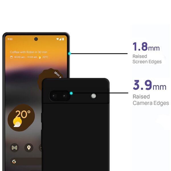 Amazon Brand - Solimo Case for Google Pixel 6a Black - Image 4