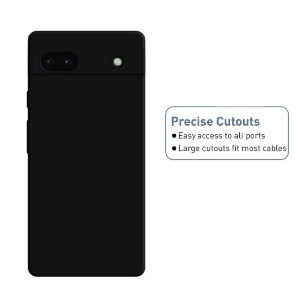 Amazon Brand - Solimo Case for Google Pixel 6a Black - Image 3
