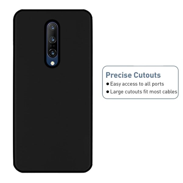 Amazon Brand - Solimo Cover for OnePlus 7 Pro (Rubber_Black) - Image 3