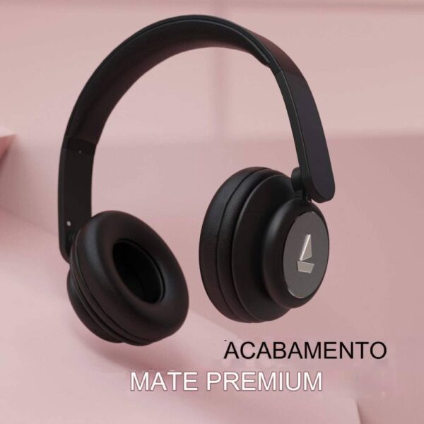 boAt Rockerz 450, 15 HRS Battery, 40mm Drivers, Padded Ear Cushions, Integrated Controls, Dual Modes, On Ear Bluetooth Headphones, Wireless Headphone with Mic (Luscious Black) - Image 3