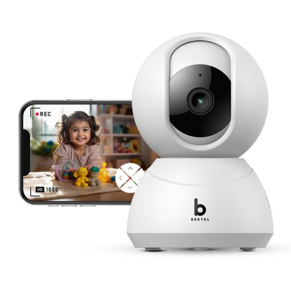 Beetel 4MP 3X Zoom QHD Dual Wi-Fi Band(2.4 & 5GHz) CCTV Home Security Camera|360° Pan Tilt|2-Way Talk|Motion Alert/Tracking|Night Vision|SD Card(Upto 256 GB),Alexa & Google Assnt|Onvif|CC4 - Image 2