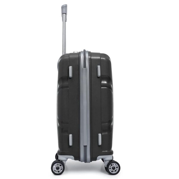 Trumpkin Small Suitcase/Cabin-Luggage / 20" inch/Size 55 cm/Hard-Sided Polypropylene Luggage Trolley Bag/Model-X / 360 Rotating / 8 Wheels (Jet Black, Small) - Image 9