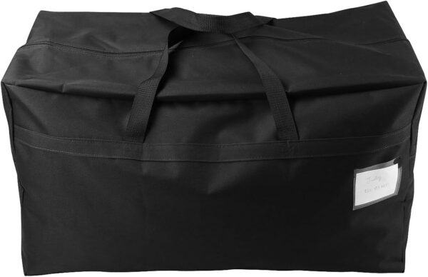 BLACKBOXES 100L Large Size Ornament Water Resistant Travle Duffel Tote Storage Bags with Carry Handles, (Black, Pack of 1) - Image 8