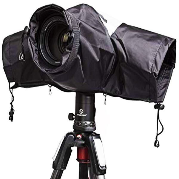 Hanumex® Professional Camera Rain Cover for Canon, Nikon, Sony DSLR & Mirrorless Cameras - Ultimate Photography Rain Gear: Protect Your Valuable Equipment, Water-Resistant Transparent Cover - Image 2