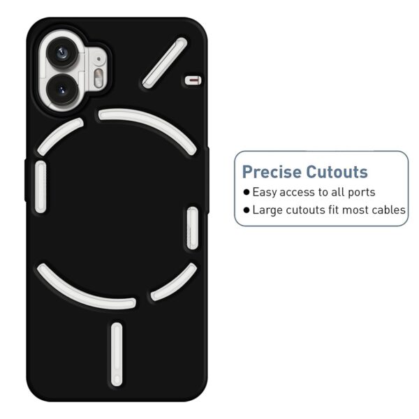 Amazon Brand - Solimo Cover for Nothing Phone 2 (Rubber_Black) - Image 3
