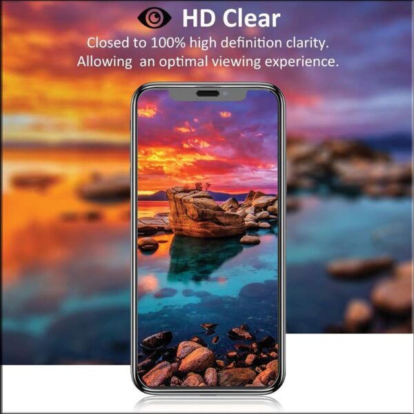 Amazon Brand - Solimo Tempered Glass Screen Protector Compatible for iPhone 11 / iPhone XR (Black) Edge to Edge Coverage with Easy Installation kit - Image 4