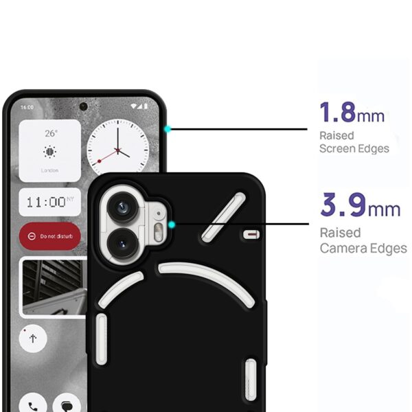 Amazon Brand - Solimo Cover for Nothing Phone 2 (Rubber_Black) - Image 4