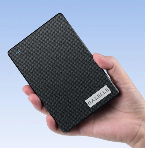 GAZELLE High-Speed 500GB Ultra Slim Portable External Hard Drive - 2-in-1 Type C & USB 3.0, Compatible with PC, Mac, Laptop, PS4, Xbox, iPad, Tablet, Mobile (Black) - 1 Year Warranty - Image 2