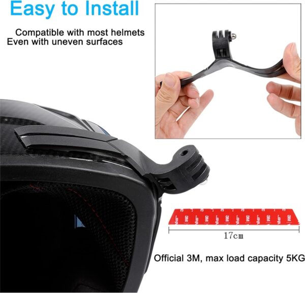 CELLMASTER Helmet Camera Mobile Mount Holder for Bike/Riding Accessories Helmet Phone Chin Mount Pack of 1 - Image 4