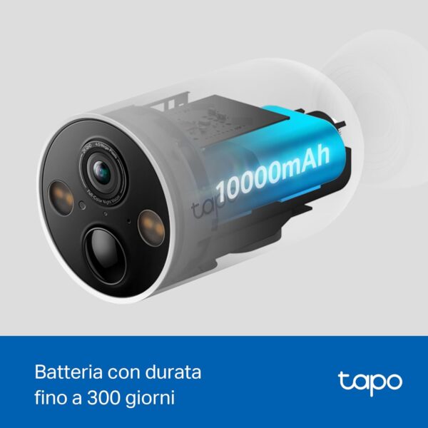 Tapo TP-Link C425 Pack of 2 Wire-Free Indoor/Outdoor 2K QHD 4MP 1440p Battery Powered Smart Security Camera, Starlight Color Night Vision, Person/Pet/Vehicle Detection - Image 7