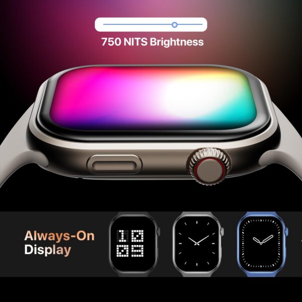 Fire-Boltt Brillia Smart Watch with 51.3mm (2.02 inch) AMOLED Display, Bluetooth Calling, SpO2, Heart Rate Monitoring, 120+ Sports Modes (Brillia, Beige) - Image 6