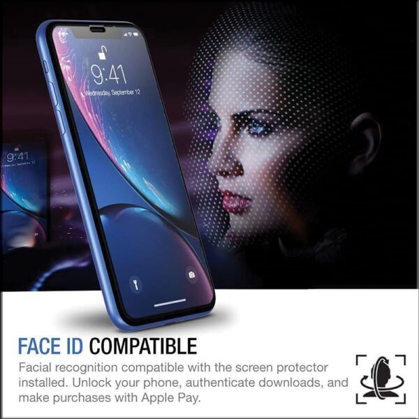 Amazon Brand - Solimo Tempered Glass Screen Protector Compatible for iPhone 11 / iPhone XR (Black) Edge to Edge Coverage with Easy Installation kit - Image 7