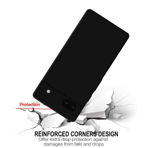 Amazon Brand - Solimo Case for Google Pixel 6a Black - Image 5