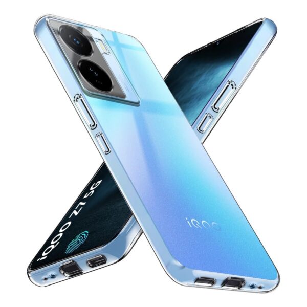 Amazon Brand - Solimo Back Cover for iQOO Z7s 5G (Silicone|Transparent) - Image 4