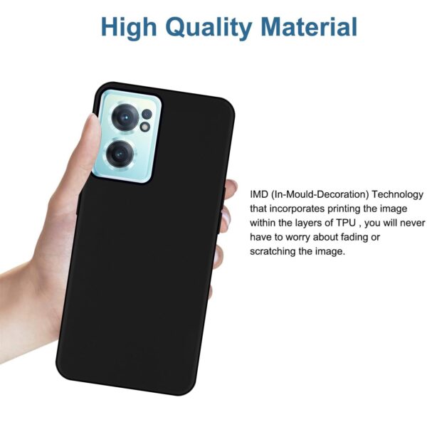 Amazon Brand - Solimo Exclusive Matte Finish Soft Back Case Cover for OnePlus Nord CE 2 5G - Black - Image 6