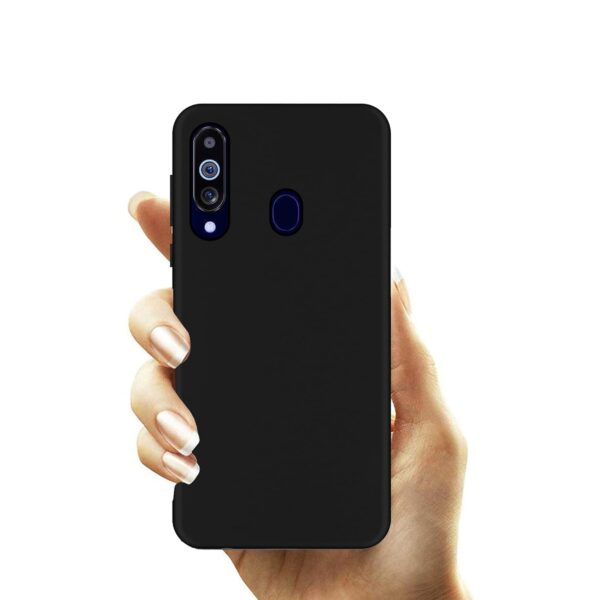 Amazon Brand - Solimo Rubberised Exclusive Matte Finish Soft Back Case Cover for Samsung Galaxy M40 - Black - Image 3