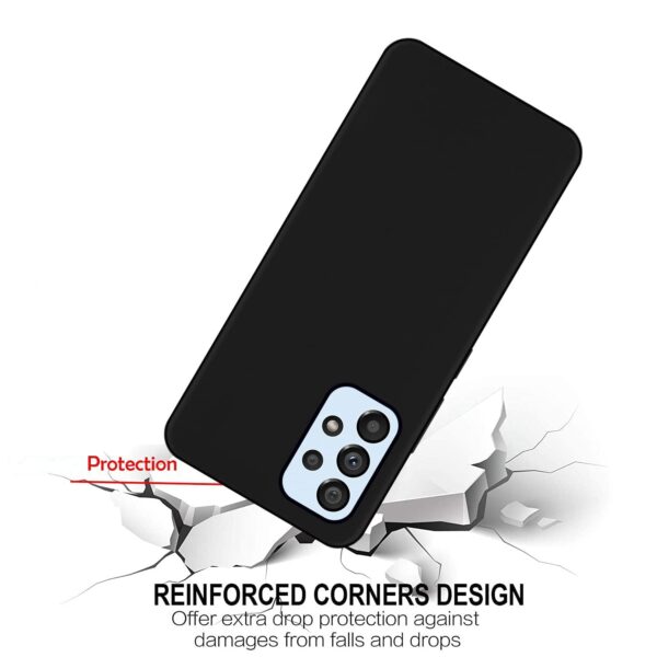 Amazon Brand - Solimo Exclusive Matte Finish Soft Back Case Cover for Samsung Galaxy A53 5G - Black - Image 5