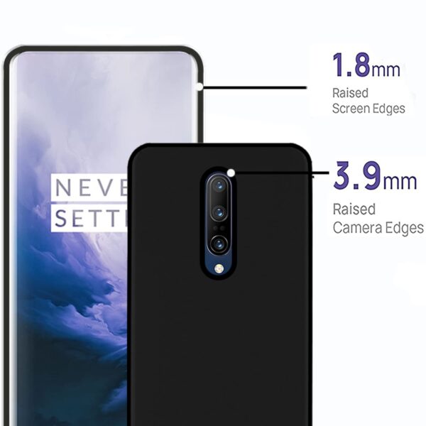 Amazon Brand - Solimo Cover for OnePlus 7 Pro (Rubber_Black) - Image 4