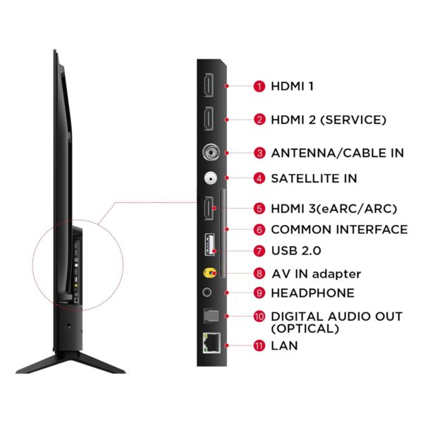 TCL 139 cm (55 inches) Metallic Bezel-Less Series 4K Ultra HD Smart LED Google TV 55V6B (Black) - Image 9