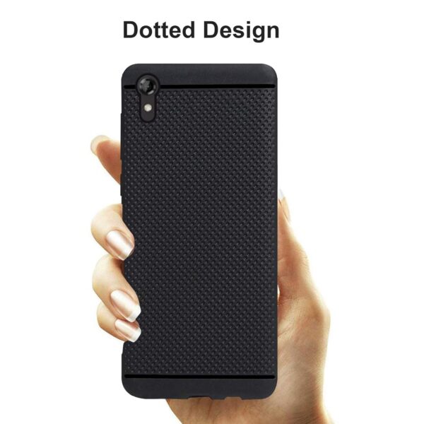 Amazon Brand - Solimo Back Cover for HTC Desire (Rubber | Black | Dotted) - Image 4