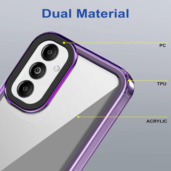 amazon basics Back Case Cover for Samsung Galaxy M14 5G (TPU + PC_Space-Purple) - Image 7