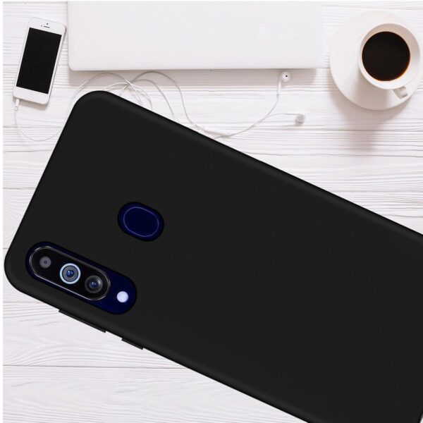 Amazon Brand - Solimo Rubberised Exclusive Matte Finish Soft Back Case Cover for Samsung Galaxy M40 - Black - Image 6