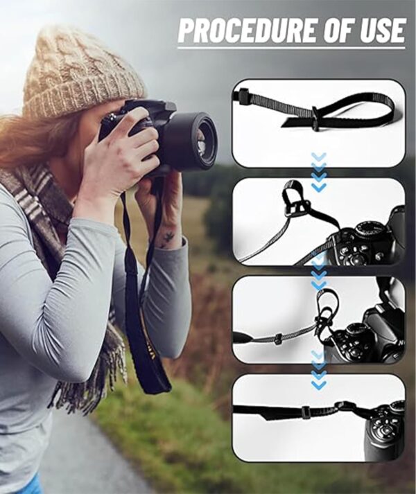 NUDFSY Camera Strap, Camera Belt, Photography Accessories For Compact Digital Camera, Mirrorless Camera, Small Dslr Camera, Instant Camera - Image 4