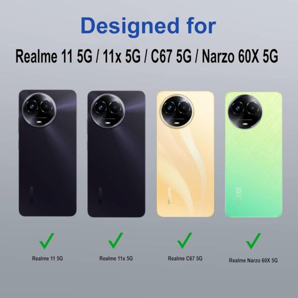 amazon basics Back Case Cover for Realme 11 5G (TPU + PC_Transparent) - Image 3