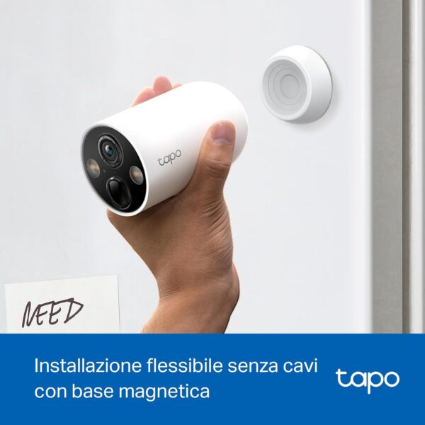 Tapo TP-Link C425 Pack of 2 Wire-Free Indoor/Outdoor 2K QHD 4MP 1440p Battery Powered Smart Security Camera, Starlight Color Night Vision, Person/Pet/Vehicle Detection - Image 4