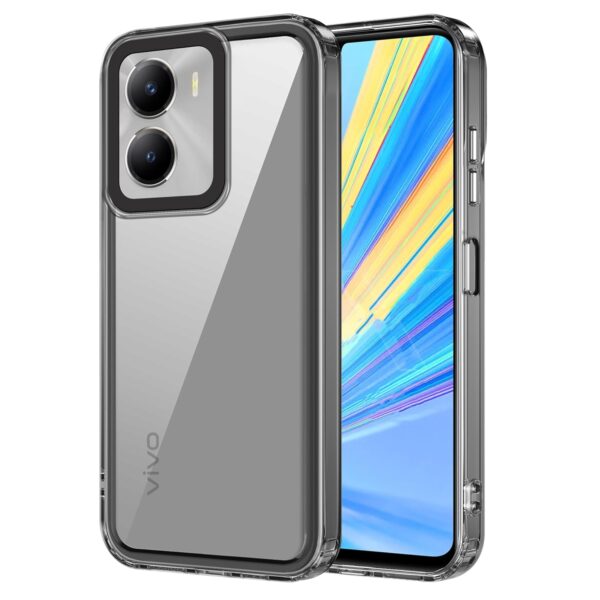 amazon basics Back Case Cover for Vivo T2x 5G (TPU + PC_Black) - Image 2