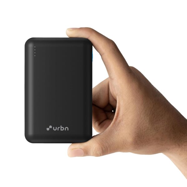URBN 20000 mAh Premium Black Edition Nano Power Bank | 22.5W Super Fast Charging | Pocket Size| Dual Type C Power Delivery (PD) Output + 1 USB Output for Quick Charge | Two-Way Fast Charge (Black) - Image 2