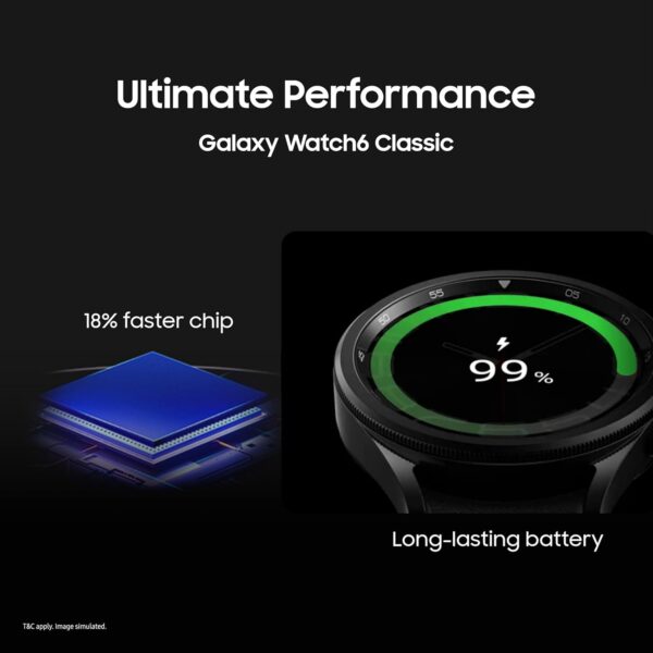 Samsung Galaxy Watch6 Classic LTE (43mm, Black, Compatible with Android only) | Introducing BP & ECG Features - Image 4