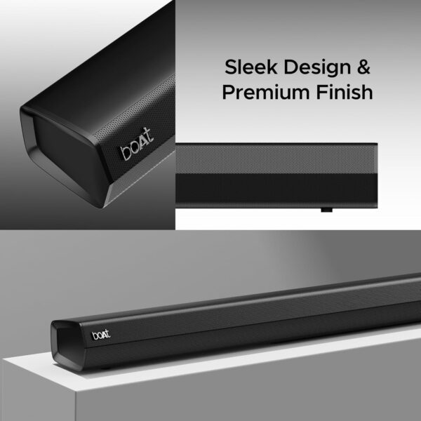 boAt Aavante Bar Azure Pro, 550 W Sound, 5.1CH with Wireless Rear Satellite Speakers, EQ Modes, BTv5.4,Multiple Ports, Master Remote, Bluetooth Sound Bar, Home Theatre Soundbar Speaker (Premium Black) - Image 7