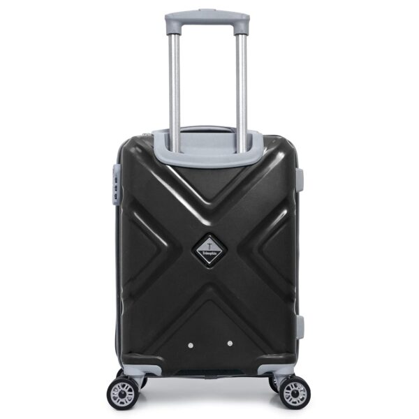 Trumpkin Small Suitcase/Cabin-Luggage / 20" inch/Size 55 cm/Hard-Sided Polypropylene Luggage Trolley Bag/Model-X / 360 Rotating / 8 Wheels (Jet Black, Small) - Image 7