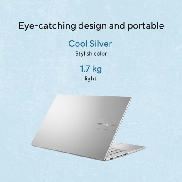 ASUS Vivobook 15,13th Gen,Intel Core i7-13620H(Intel UHD iGPU/16GB RAM/512GB SSD/FHD/15.6"/60Hz/Backlit Keyboard/Windows 11/M365 Basic (1Year)*/Office Home 2024/Cool Silver/1.70 kg) X1502VA-BQ837WS - Image 6