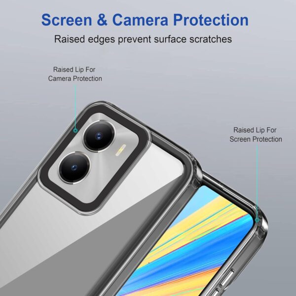 amazon basics Back Case Cover for Vivo T2x 5G (TPU + PC_Black) - Image 5