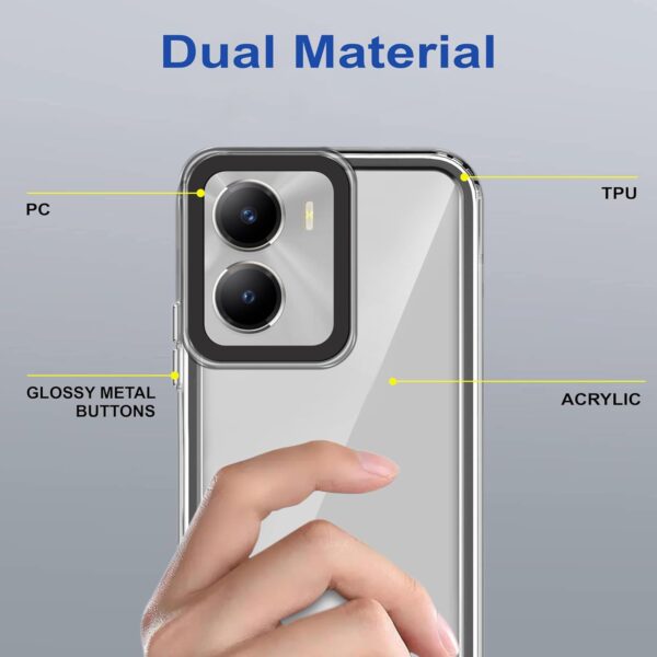 amazon basics Back Case Cover for Vivo T2x 5G (TPU + PC_Black) - Image 7